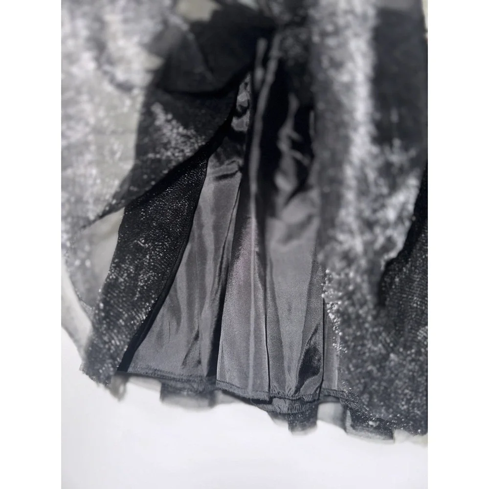 NWT Halloween Girls Costume One Size Skirt Black Tutu 🐈⬛